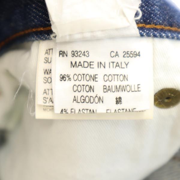 ディーゼル イタリア製 ストレートデニムパンツ w25 インディゴ DIESEL ボタンフライ ジーパン レディース