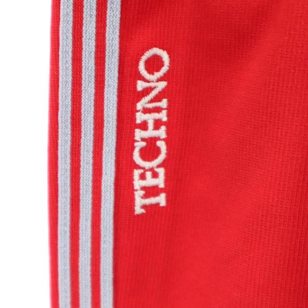 アディダス 710s 西ドイツタグ ヴィンテージ デサント製 TAD-9P ロングジャージパンツ O 赤×グレー adidas 足掛け付き メンズ