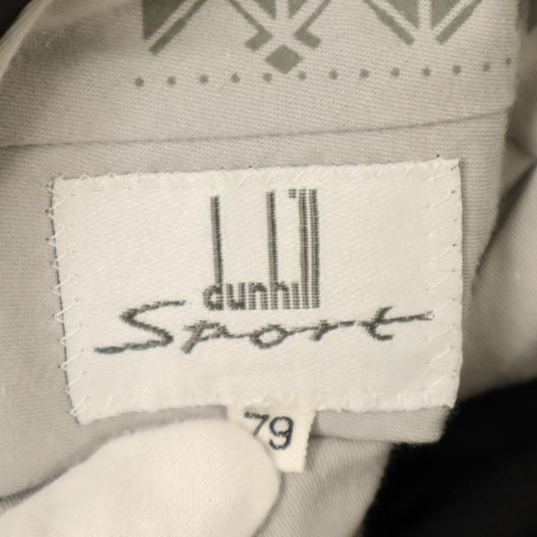 Dunhill ダンヒル スポーツ デサント製 ウール スラックスパンツ 79 黒 SPORT メンズ