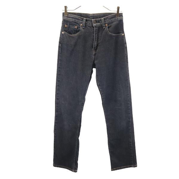 Levi's リーバイス 90s 552 日本製 ストレートデニムパンツ w27 ブラック ブラックデニム ジーパン レディース