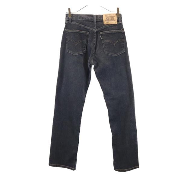 Levi's リーバイス 90s 552 日本製 ストレートデニムパンツ w27 ブラック ブラックデニム ジーパン レディース