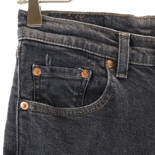 Levi's リーバイス 90s 552 日本製 ストレートデニムパンツ w27 ブラック ブラックデニム ジーパン レディース