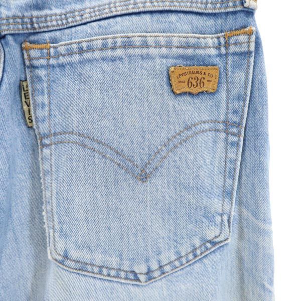 Levi's リーバイス 90s シルバータブ 日本製 ビッグE 636 テーパードデニムパンツ W29 ジーパン レディース