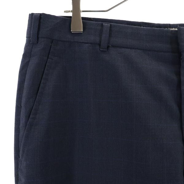 VINTAGE ヴィンテージ 80s ロケットタロン チェック柄 スラックスパンツ ネイビー系 メンズ