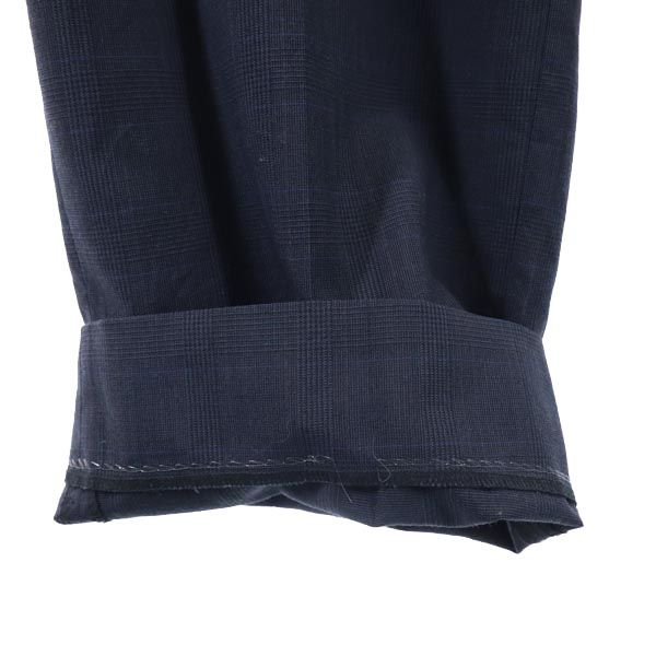 VINTAGE ヴィンテージ 80s ロケットタロン チェック柄 スラックスパンツ ネイビー系 メンズ