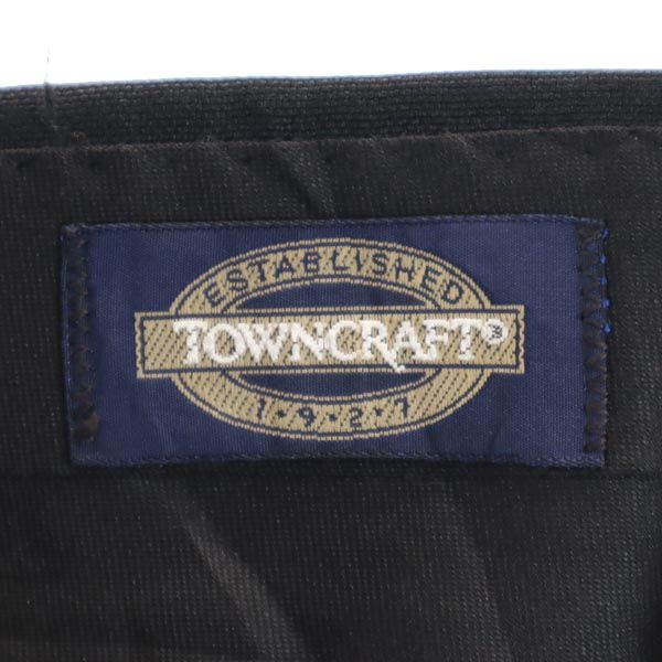 TOWNCRAFT タウンクラフト 80s USA製 スラックスパンツ ブラック メンズ