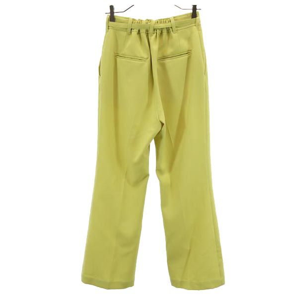 PUBLIC TOKYO パブリックトウキョウ 日本製 スラックスパンツ 2 イエロー レディース