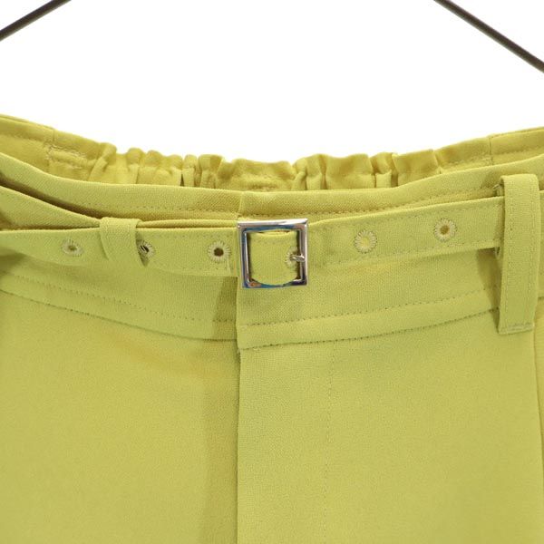 PUBLIC TOKYO パブリックトウキョウ 日本製 スラックスパンツ 2 イエロー レディース