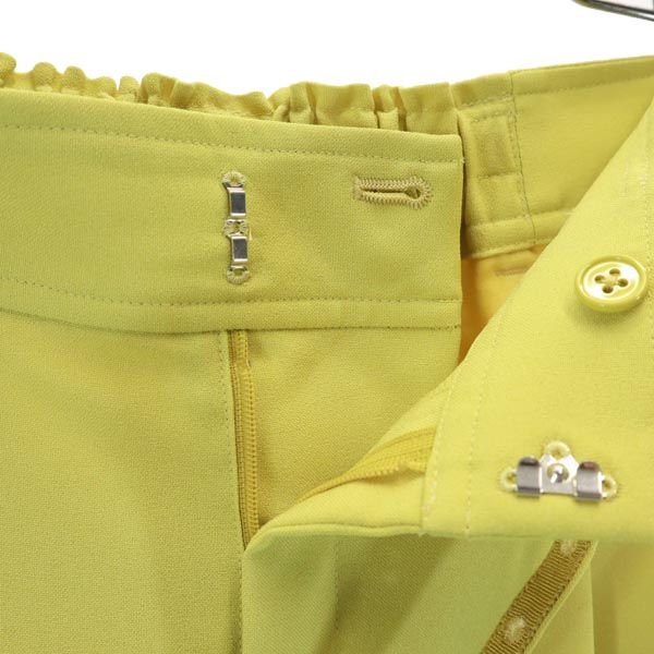 PUBLIC TOKYO パブリックトウキョウ 日本製 スラックスパンツ 2 イエロー レディース