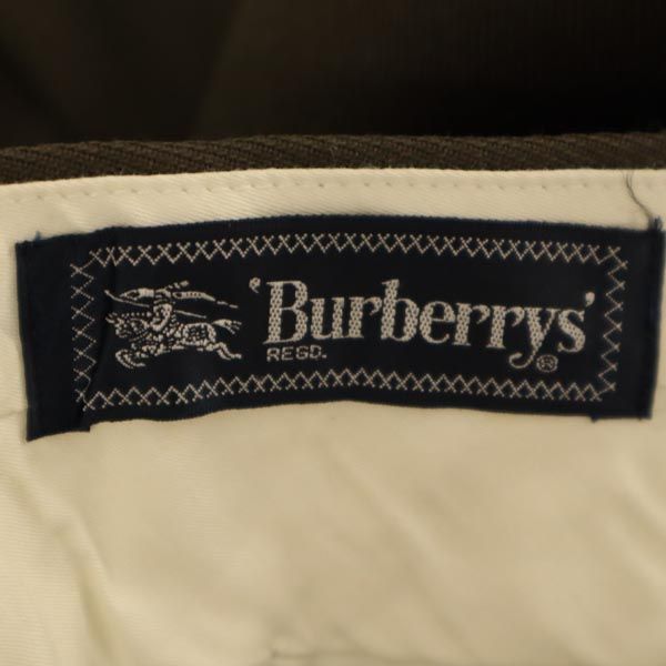 バーバリーズ 90s オールド ウール スラックスパンツ ウエスト79 ブラウン系 Burberrys メンズ