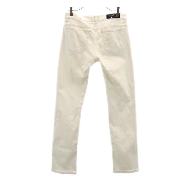 BURBERRY BLACK LABEL バーバリーブラックレーベル 三陽商会 ストレートデニムパンツ 76 白 ジーパン ストレッチ メンズ