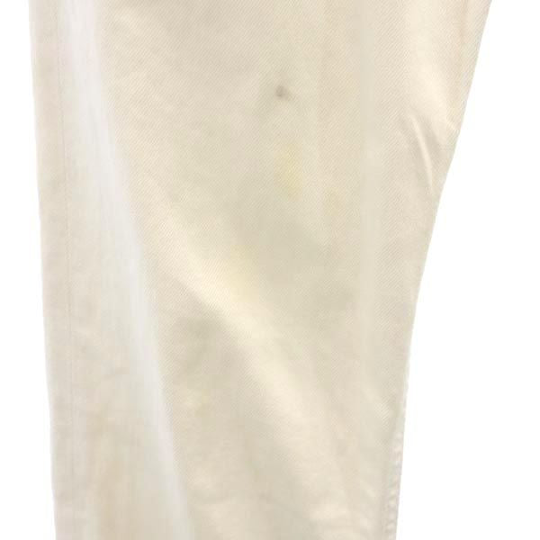 BURBERRY BLACK LABEL バーバリーブラックレーベル 三陽商会 ストレートデニムパンツ 76 白 ジーパン ストレッチ メンズ