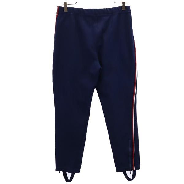 adidas アディダス 70s ヴィンテージ 西ドイツタグ デサント製 ATS-195 ロングジャージパンツ S ネイビー 足掛け付き メンズ