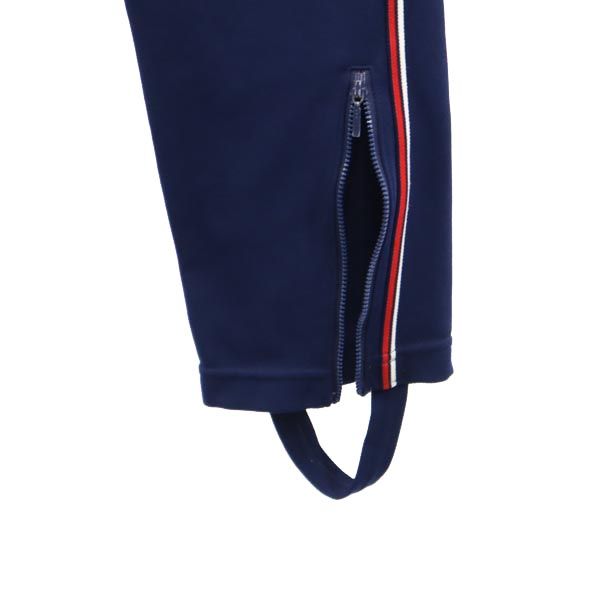 adidas アディダス 70s ヴィンテージ 西ドイツタグ デサント製 ATS-195 ロングジャージパンツ S ネイビー 足掛け付き メンズ