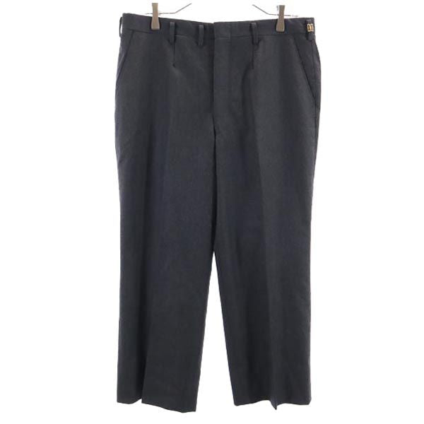 DAKS ダックス センタープレス スラックスパンツ 88 ダークグレー メンズ