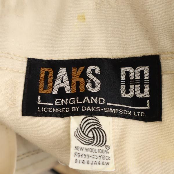 DAKS ダックス センタープレス スラックスパンツ 88 ダークグレー メンズ