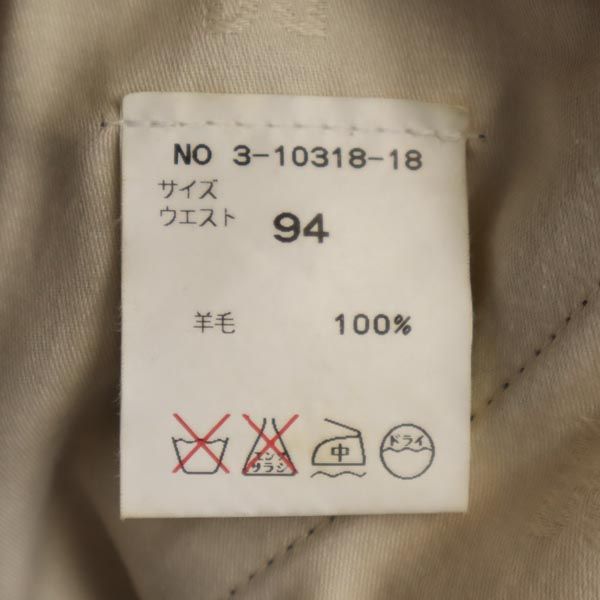 DAKS ダックス ウール スラックスパンツ ウエスト94 グレー メンズ