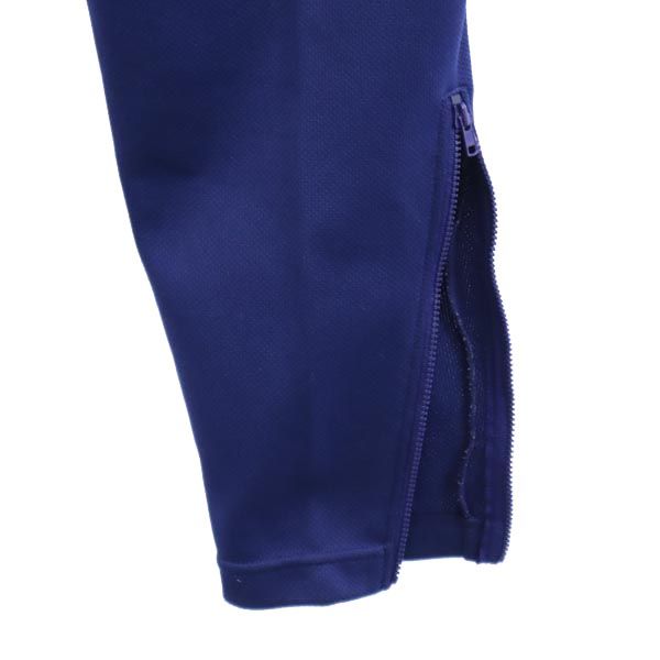 adidas アディダス 80s 日本製 ヴィンテージ デサント製 ロングジャージパンツ S ネイビー系 ロゴ メンズ