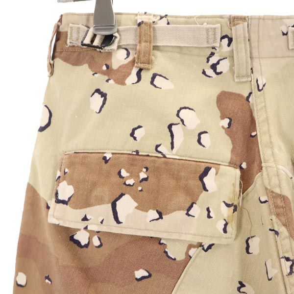 US ARMY アメリカ軍 80s DLA チョコチップ ミリタリー カーゴパンツ XS ベージュ系 カモフラ メンズ