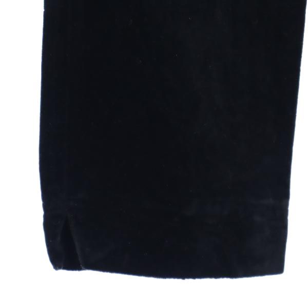 VERSACE ヴェルサーチ イタリア製 ベロア調 パンツ 40 ブラック レディース