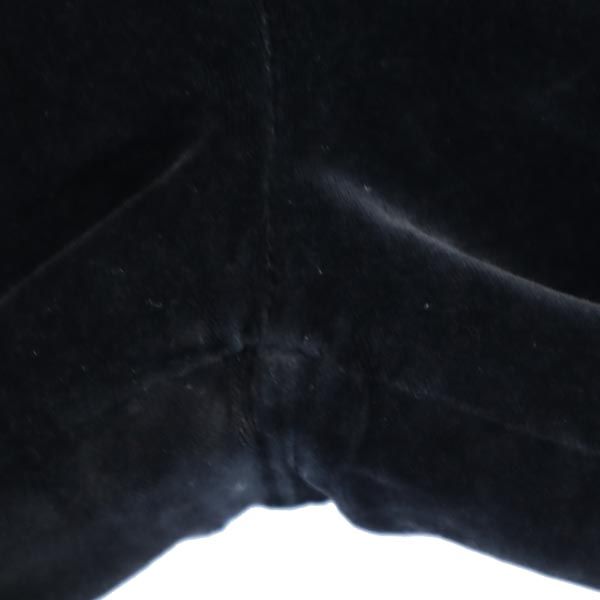 VERSACE ヴェルサーチ イタリア製 ベロア調 パンツ 40 ブラック レディース