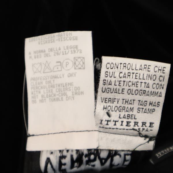 VERSACE ヴェルサーチ イタリア製 ベロア調 パンツ 40 ブラック レディース