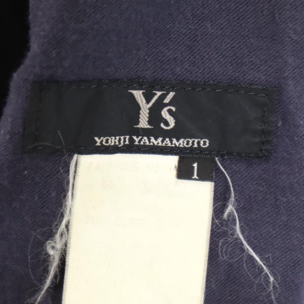 ヨウジヤマモト ハイウエスト ロングパンツ 1 ブラック Yohji Yamamoto レディース