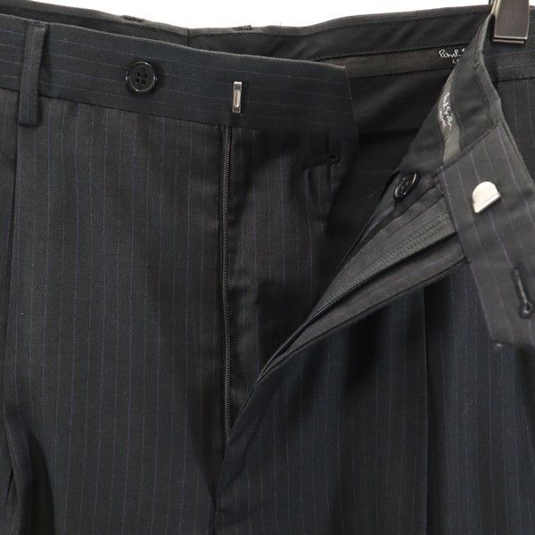 Paul Smith ポールスミス ウール ストライプ スラックスパンツ 36 グレー系 メンズ