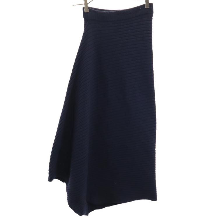 J.W.Anderson. ジェイダブリューアンダーソン イタリア製 ウールニット サルエルパンツ XS ネイビー系 アシンメトリー レディース