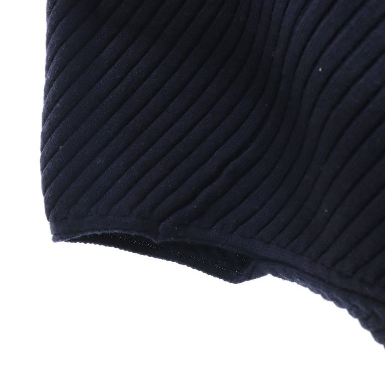 J.W.Anderson. ジェイダブリューアンダーソン イタリア製 ウールニット サルエルパンツ XS ネイビー系 アシンメトリー レディース