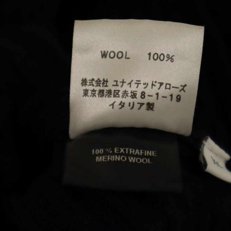 J.W.Anderson. ジェイダブリューアンダーソン イタリア製 ウールニット サルエルパンツ XS ネイビー系 アシンメトリー レディース