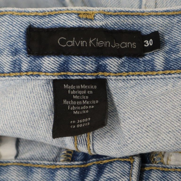 Calvin klein Jeans カルバンクラインジーンズ ストレートデニムパンツ w30 ジーンズ メンズ