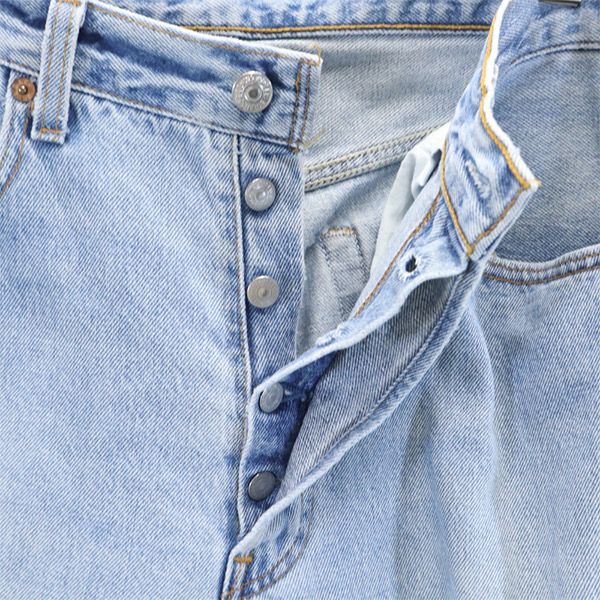 リーバイス 90s オールド USA製 ストレートデニムパンツ W33 Levi's ボタンフライ ジーパン メンズ