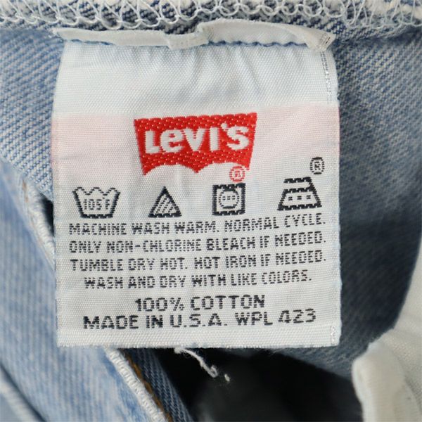 リーバイス 90s オールド USA製 ストレートデニムパンツ W33 Levi's ボタンフライ ジーパン メンズ