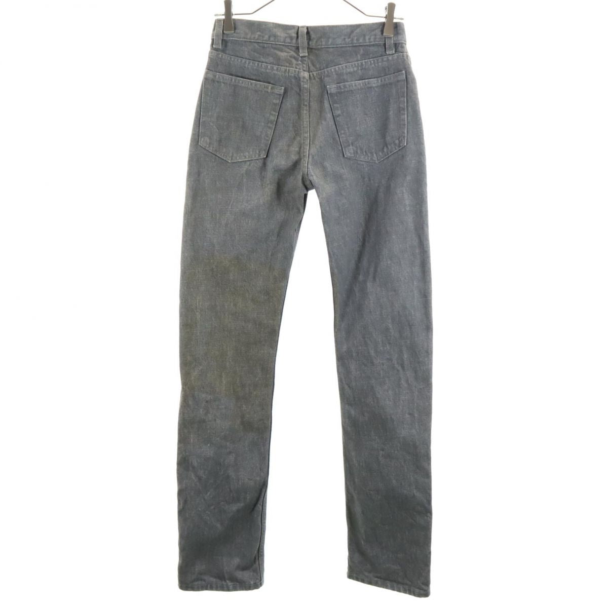 HELMUT LANG ヘルムートラング イタリア製 ストレートデニムパンツ w26 グレー系 ボタンフライ ジーパン レディース