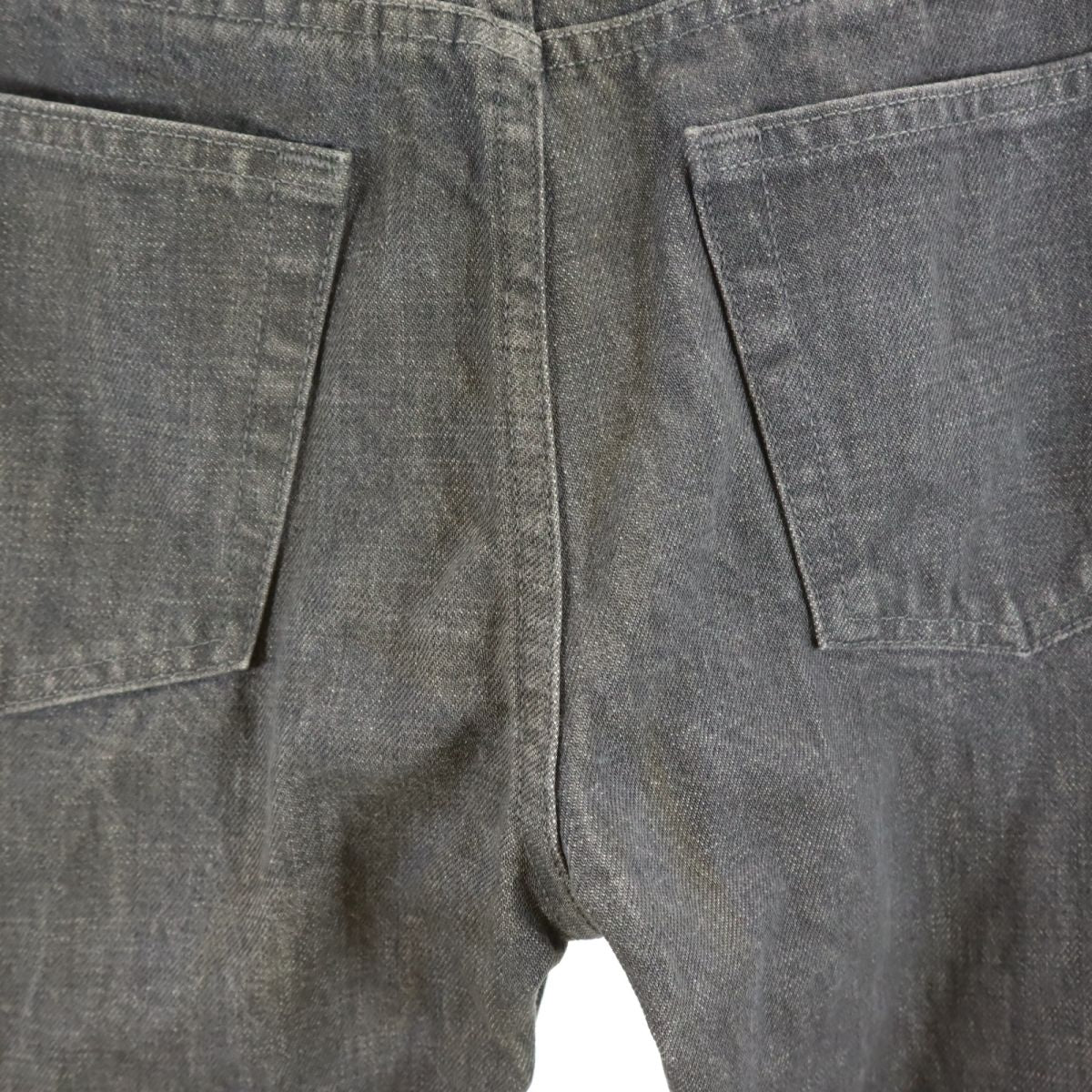 HELMUT LANG ヘルムートラング イタリア製 ストレートデニムパンツ w26 グレー系 ボタンフライ ジーパン レディース