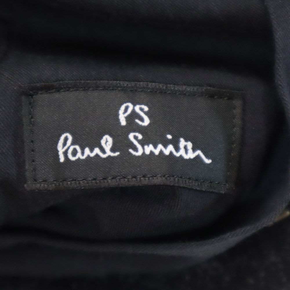ポールスミス ウールブレンド 日本製 チェック柄 スラックスパンツ M ブラック系 Paul Smith メンズ