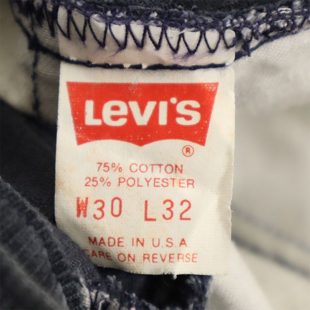 Levi's リーバイス USA製 519 コーデュロイパンツ W30 ネイビー メンズ