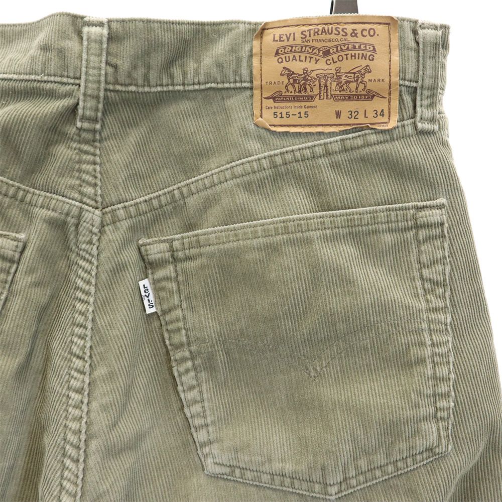 リーバイス 90s 日本製 513-15 オールド ヴィンテージ コーデュロイパンツ W32 カーキ Levi's メンズ