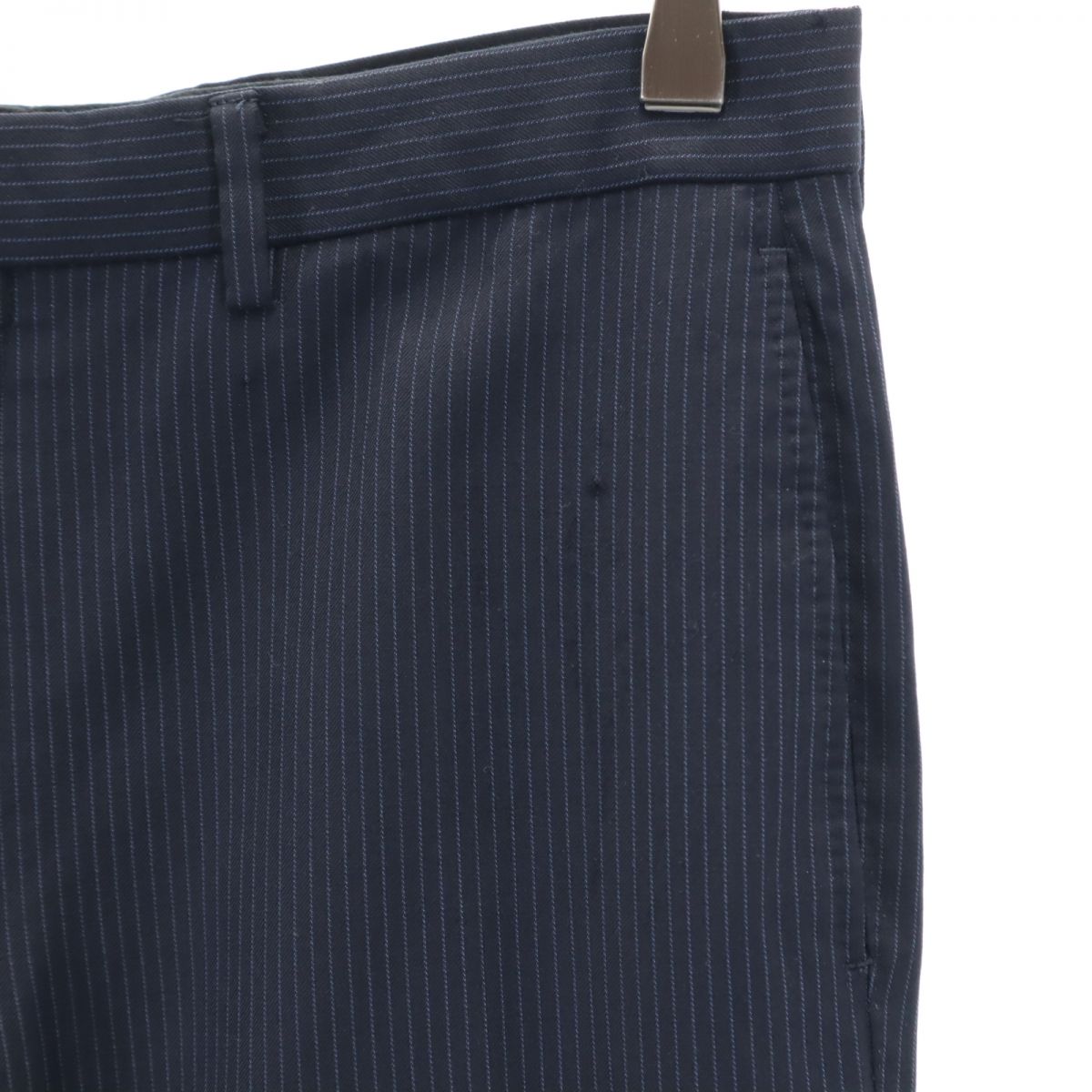 Paul Smith ポールスミス ストライプ柄 スラックスパンツ ネイビー系 メンズ