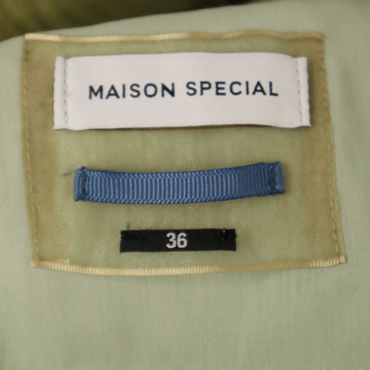 MAISON SPECIAL メゾンスペシャル ロングパンツ 36 グリーン系 ウエストゴム レディース