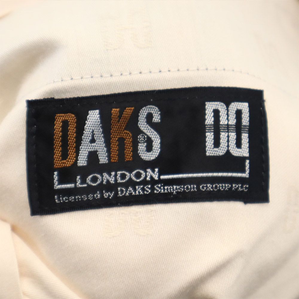 ダックス 日本製 ウールブレンド チェック柄 スラックスパンツ 82 ベージュ系 DAKS メンズ