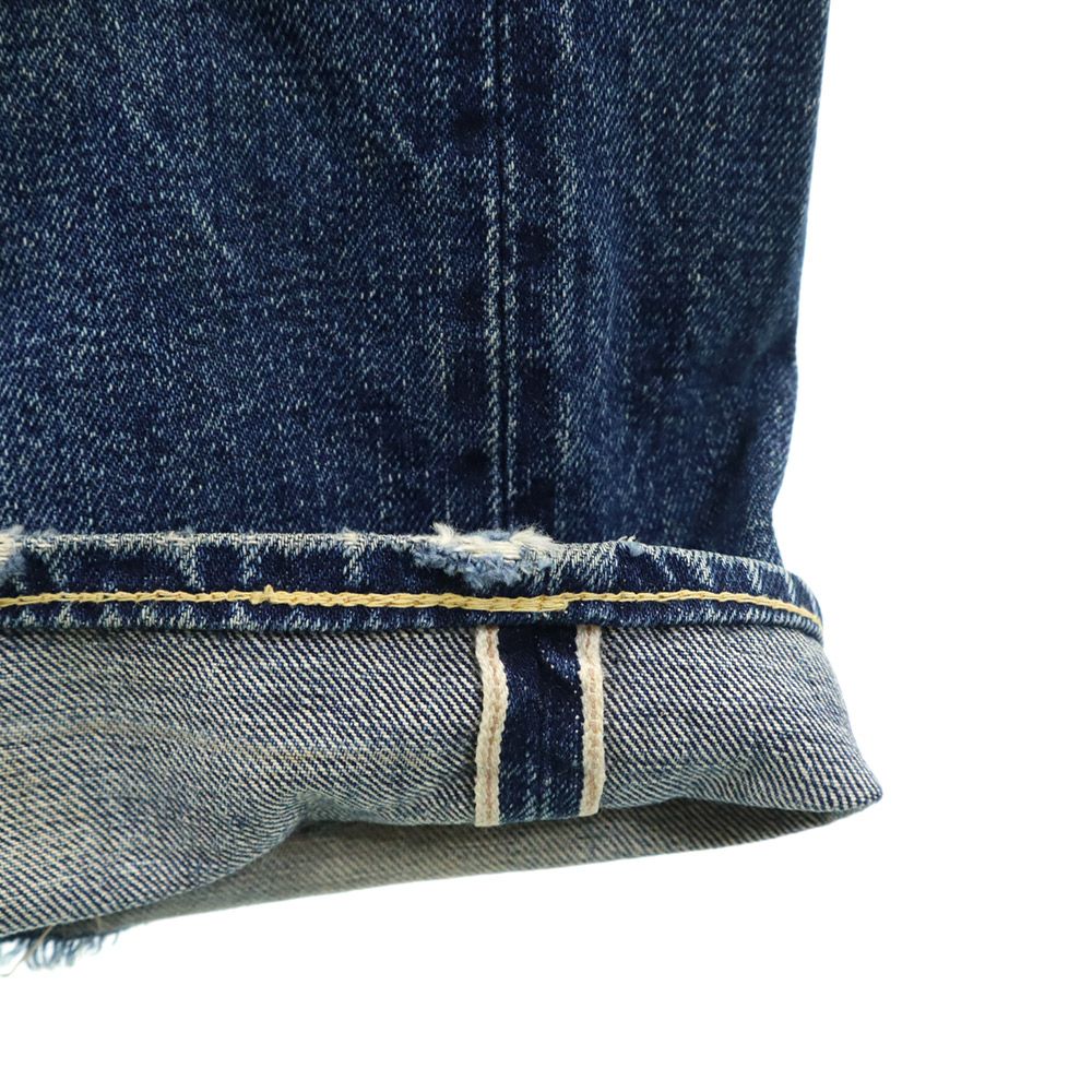 Denime ドゥニーム 裏リベット 赤耳 ストレートデニムパンツ ボタンフライ ジーパン メンズ