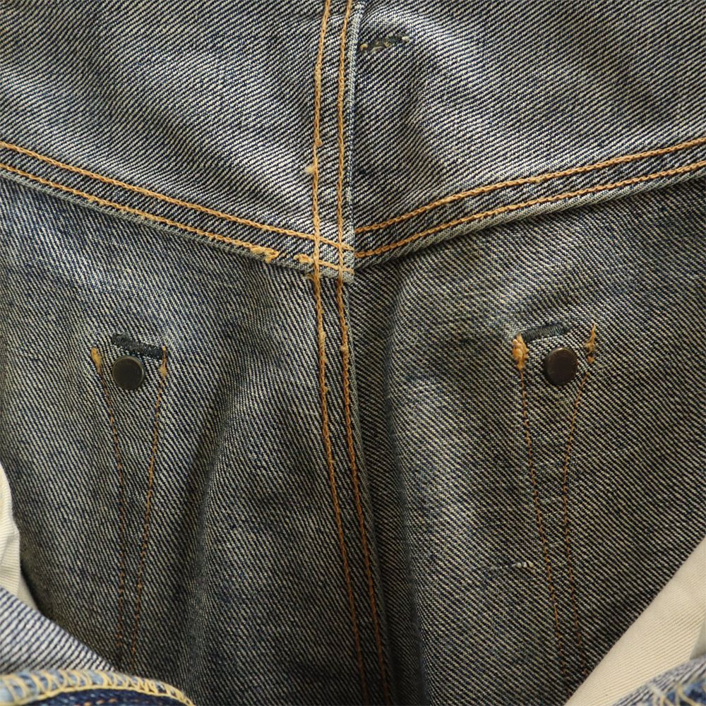 Denime ドゥニーム 裏リベット 赤耳 ストレートデニムパンツ ボタンフライ ジーパン メンズ