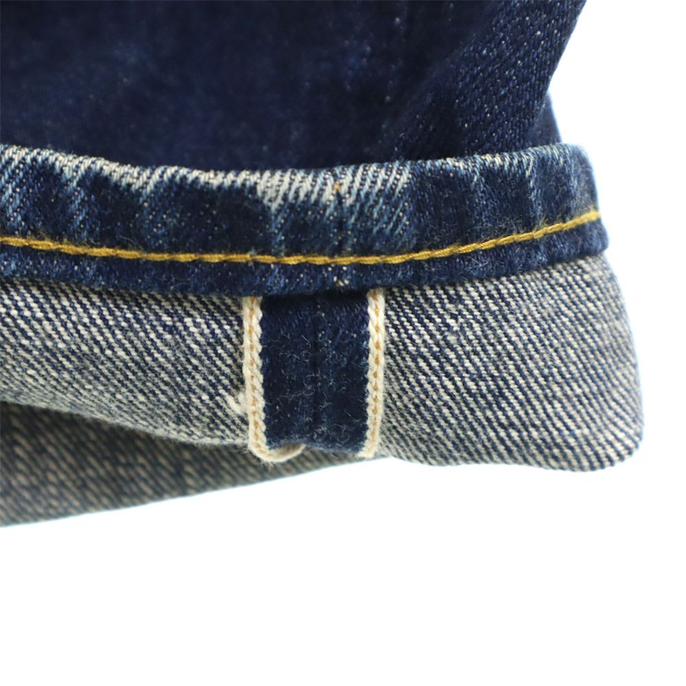 ドゥニーム オリゾンティー 日本製 赤耳 ストレートデニムパンツ W32 ネイビー Denime ジーパン ボタンフライ メンズ