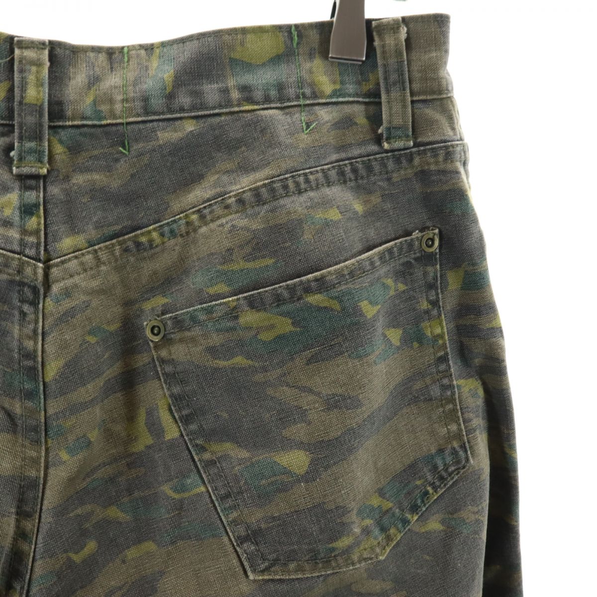 Johnbull ジョンブル カモフラージュ柄 カーゴパンツ w32 グリーン系 メンズ