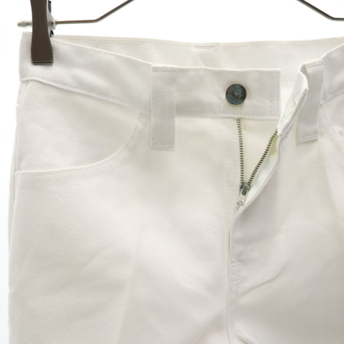 Levi's リーバイス 70s 未使用 STA-PREAST 646 BIG E デッドストック 極東 ブーツカット パンツ W27 ホワイト タグ付き ビックE レディース