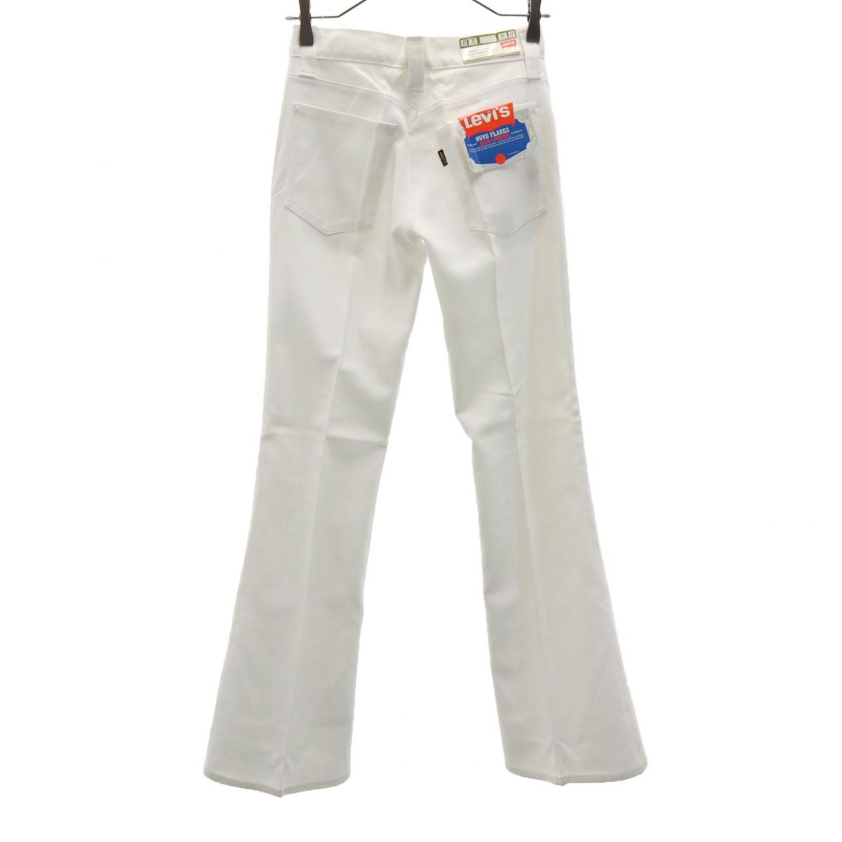 リーバイス 70s 未使用 STA-PREAST 646 BIG E デッドストック 極東 ブーツカット パンツ W27 ホワイト Levi's タグ付き ビックE レディース