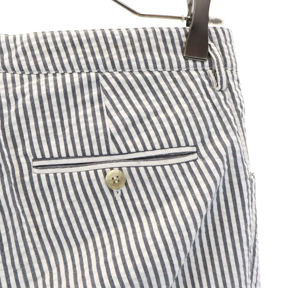 A.P.C. アーペーセー フランス製 ストライプ ストレートパンツ 36 ブラック×ホワイト レディース