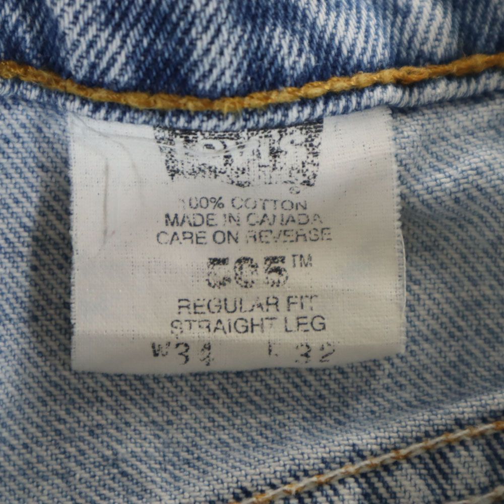 Levi's リーバイス 90s 505 カナダ製 ストレートデニムパンツ ｗ34 メンズ